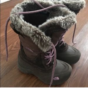 North face little girls-boots size 12